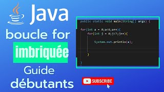 Java Révélé : Plongez dans l'Art des Boucles For Imbriquées en Français !.