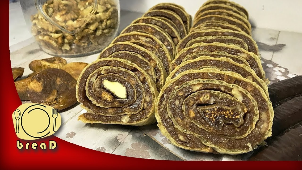 Rolat oblatna sa smokvama i bananicama | Chocolate Wafer Salami | breaD