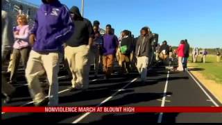 Fight Breaks Out at Blount High Nonviolent Rally