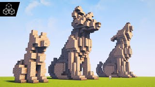 3 Wolf Statue Designs | Minecraft Tutorial