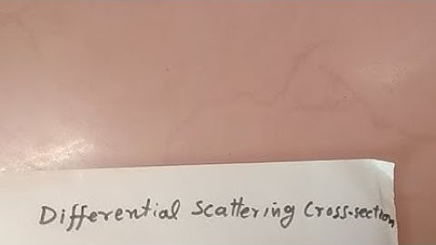 Differential Scattering Cross Section