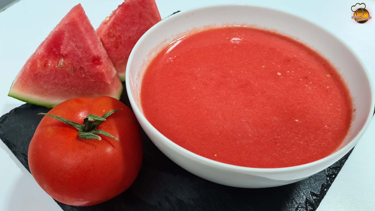GAZPACHO de SANDIA - SIN PAN - Un sabor DELICIOSO y SORPRENDENTE
