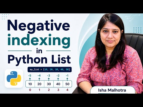 Python Negative Indexing Explained Simply (Last Element Trick!)  | Python for Data Analyst 