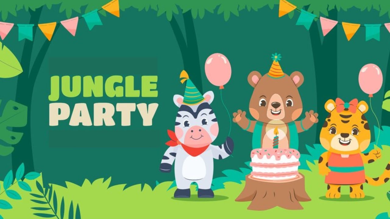 🟤 Jungle Party! 🦁 Meet the Animals & Play Fun Games | Kids Learning Adventure