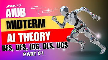 🎯 AIUB Midterm AI Theory Explained in Bangla | BFS, DFS, IDS, DLS, UCS |  Part 01