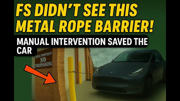 Tesla FSD v14.1.4 Fails to Detect Metal Rope Barrier — Manual Intervention Saved My 2026 Model Y AWD