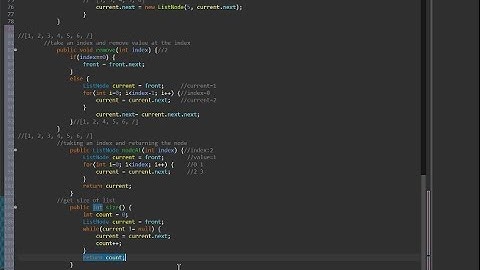 Building Java Programs || CH16 (ListNode) || LinkedIntList class with nodeAt()& size() methods