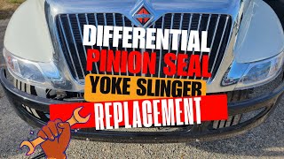 How To Replace International Differential Pinion Seal And Yoke Slinger