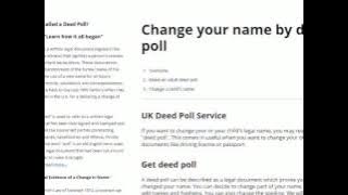 What is a Deed Poll - The Guide Deed Polls