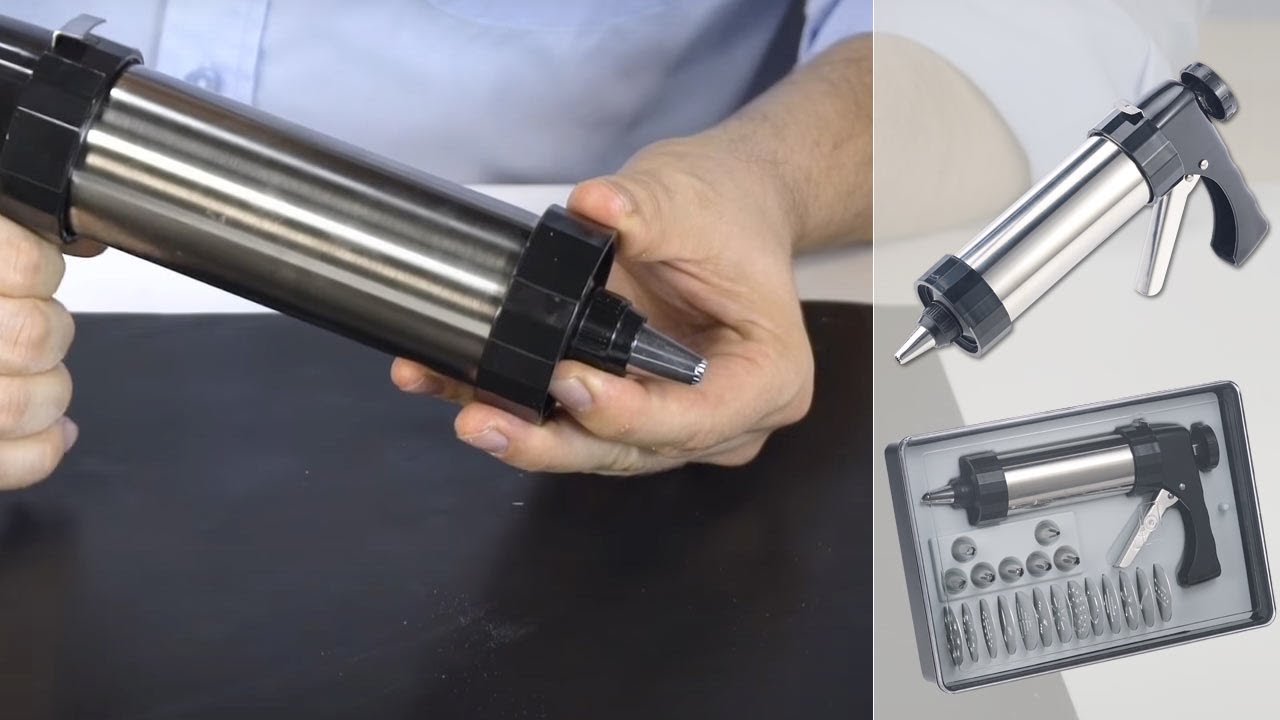 Pistolet A Patisserie Avec 8 Douilles Pour Macarons Et Biscuits Pearl Fr