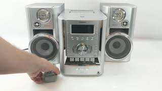 Sony Bluetooth Micro Hi-Fi Stereo Sound System with MP3 CD Player, Sleep Timer, Alarm Clock, USB & AUX Input, Remote Control Sony CMT-HP7 Micro HiFi Stereo System @PineHog
