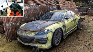 Rebuilding Mazda RX 8 (569HP) | Forza Horizon 5 | Thrustmaster T300RS gameplay