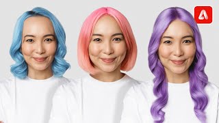 Change Hairstyles using Adobe Firefly screenshot 4