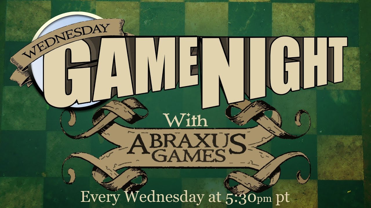 Wednesday Game Nights coming to Abraxus Games!