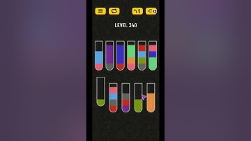 Water Sort Puzzle Level 340 Solved