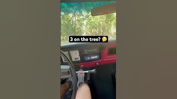 How to drive a 3 speed column shift “3 on the tree” shifter.  1978 ford f100