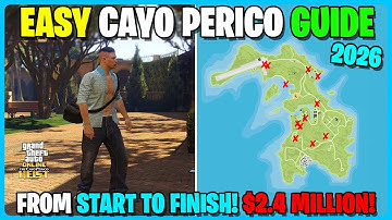 Step By Step SOLO BEGINNERS GUIDE To CAYO PERICO HEIST In GTA 5 Online 2026! (All Setups & Heist)