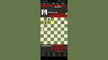 #checkmate Noam #chesscom #chess #chessgame #chesspuzzle #grandmaster #lichess #shorts #puzzle #bot