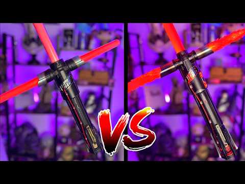 New Kylo Ren Pixel Lightsaber Vs Galaxy's Edge!