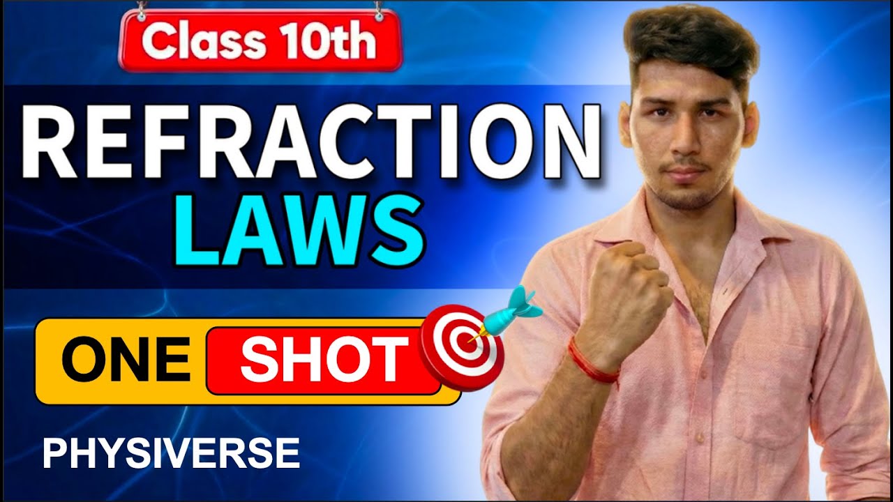 Refraction Laws Class 10 Physics | One Shot Full Chapter | Light: Reflection and Refraction