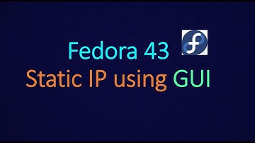 Fedora linux static ip