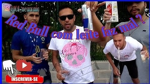 Red Bull com leite