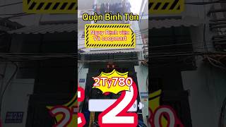 Nhà Rẻ Nhất Bình Tân Đường Chiến Lược Hẻm 4M Sát Hương Lộ 2 Gần Bốn Xã Trệt 2Lầu 3Pn Shr 2Tỷ780