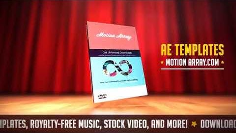 Theatre Curtains Reveal - Adobe after effects template