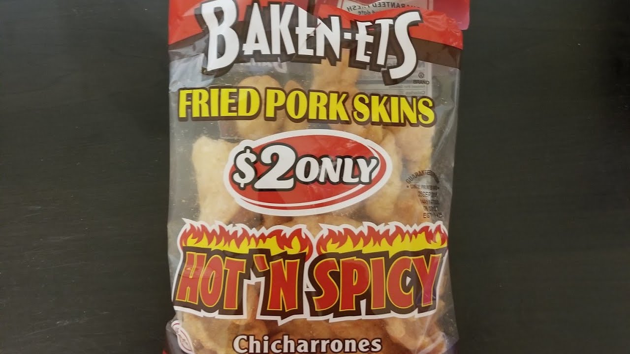 Hot 'N' Spicy Pork Skins Review YouTube