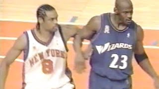 Michael Jordan (Age 38) shuts down Latrell Sprewell Again