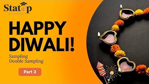 Double Sampling l Sampling l Part 3 l Statistics l Paper 3 l ISS 2026