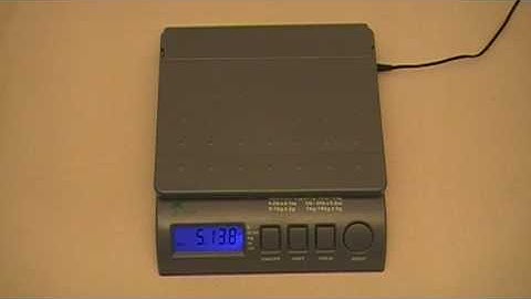 LW Small Postal Scale Operation