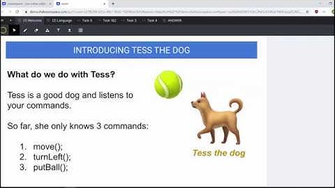 Javascript Course 1 - Lesson 1 (Tess the Dog)