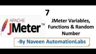 JMeter Variables, Random Number, Functions in JMeter - Part -7