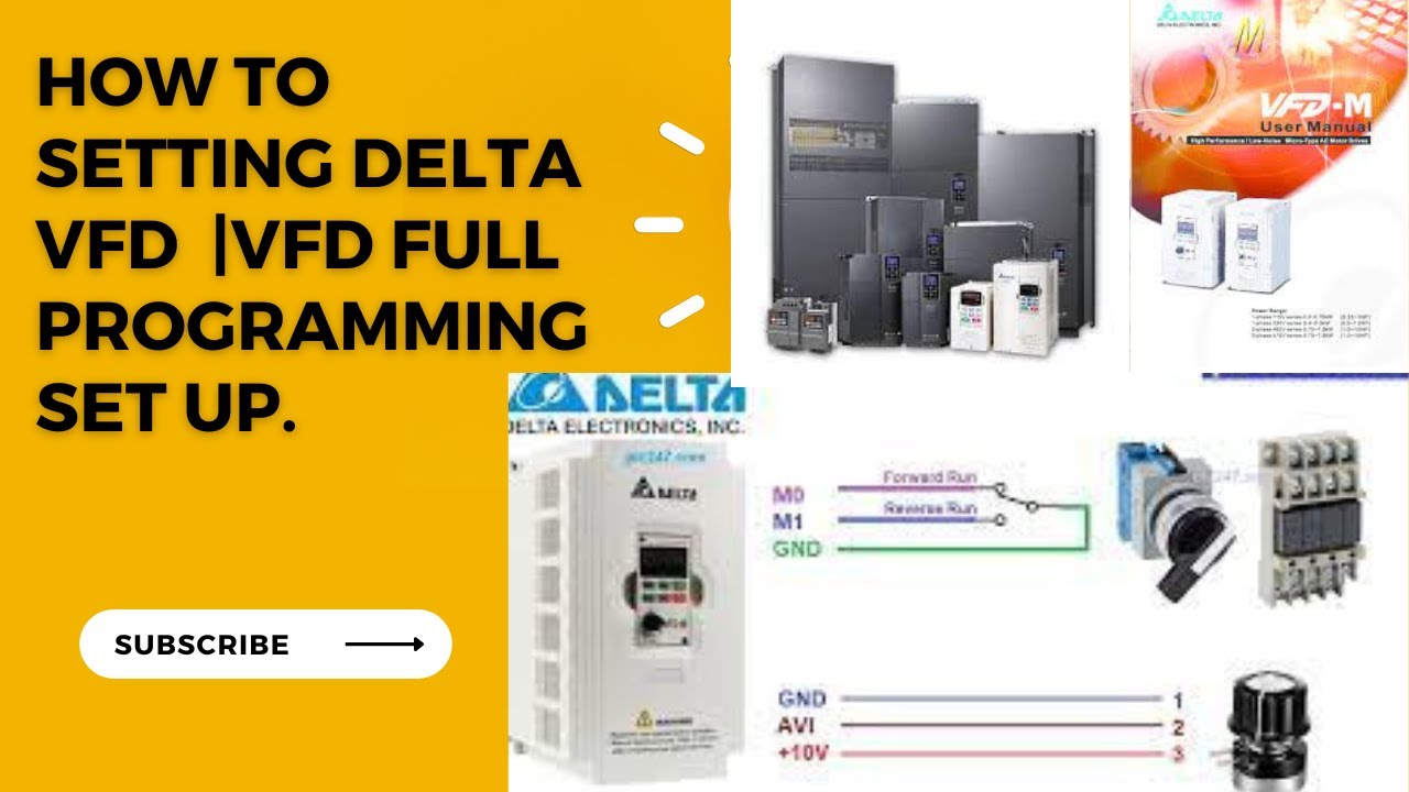 Delta vfd का पोग्रामिंग केसे करे|vfd control with motor #vfd #vfd ...