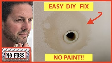 Easy Way to Fix Water Stains on Ceiling - No Paint | DIY | No Fuss