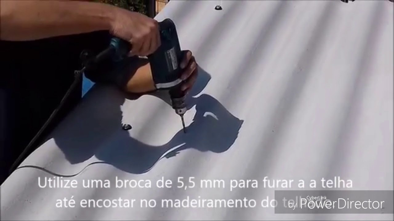 Kit instalação painéis fotovoltaicos telhado fibrocimento.