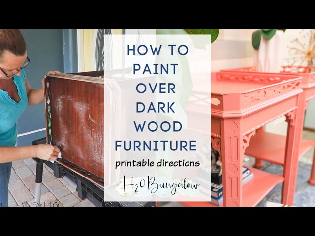 How to Paint Wood Furniture Without Sanding - H2OBungalow