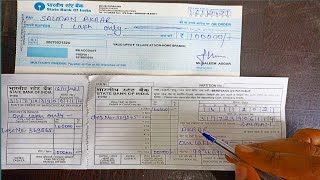 How To Fill Up Cheque Deposit Form | Cheque Deposit Form Kaise Bhare