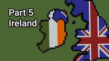 Ireland - Small Scale World Flag Map Tutorials in Minecraft (Part 5)