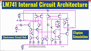 LTSpice LM741 Internal Circuit Simulation | Block Diagram Explained