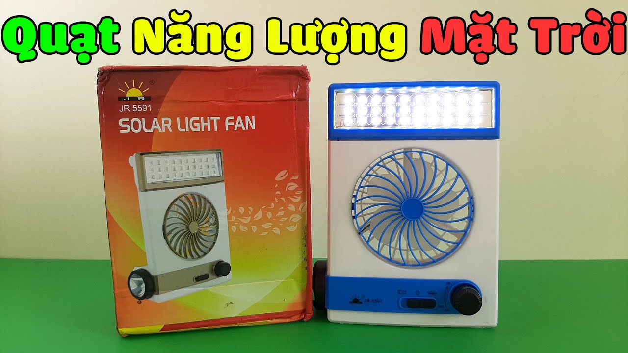 ⁣Mở Hộp Quạt Đèn Năng Lượng Mặt Trời Mua Trên Shopee