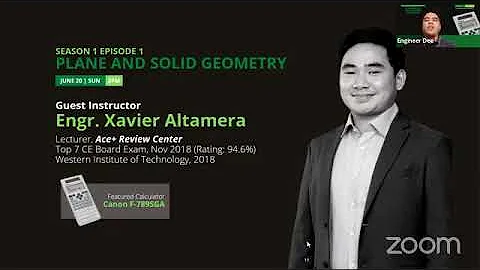 Calculator Techniques - Plane and Solid Geometry Webinar Tagalog Pt. 2 (Using Canon F-789sga)