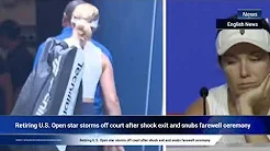 Retiring U.S. Open star storms off court after shock exit and snubs farewell ceremony thumbnail