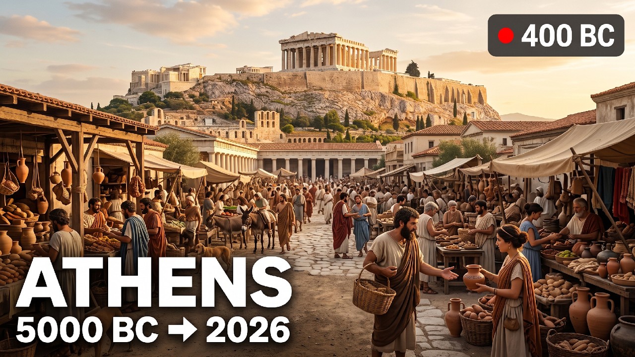 Evolution of Athens: 5000 BC – 2026 (Fixed-Camera Timelapse)