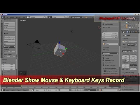Blender Show Mouse & Keyboard Record | Tips & Trick