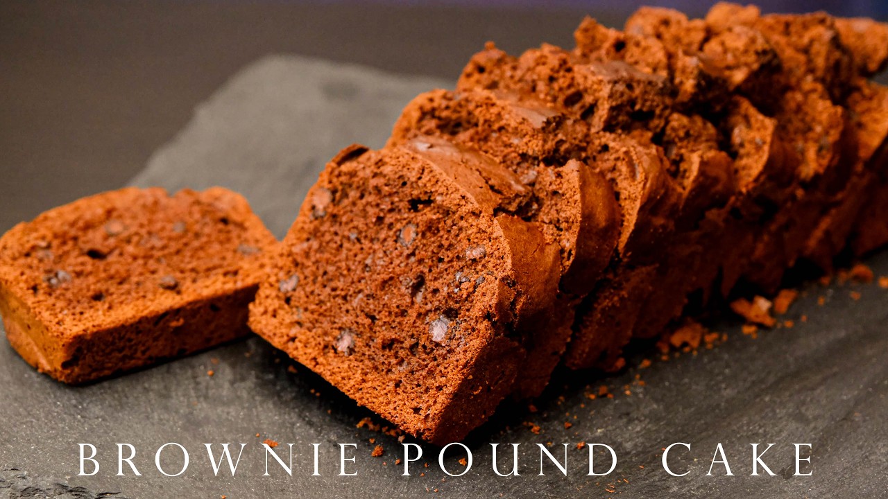 Moist Brownie Pound Cake Recipe｜Low Sugar & Soft Chocolate Loaf