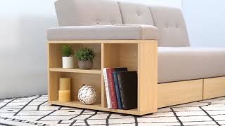 Massimo Multifunction Sofa Bed with Storage | BEDANDBASICS
