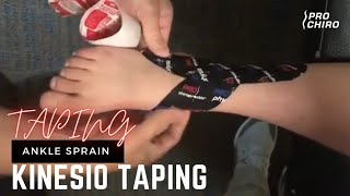Kinesio KT TAPING for Ankle Sprains @prochiropractic | Bozeman Sports Chiropractor