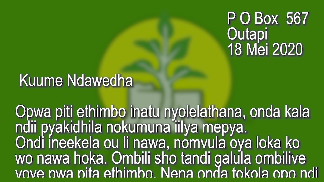 Grade 9 Oshidonga Lesson 4